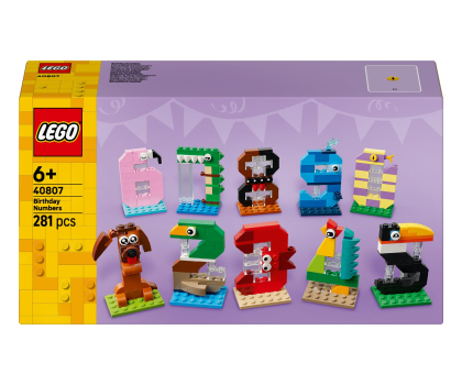 Klocki LEGO® LEGO ICONIC 40807 Urodzinowe cyferki